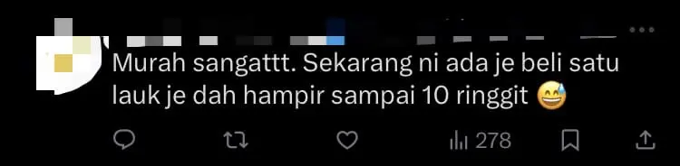 'So Cheap!' — M'sian Woman Shows Off 2 Plates Of Nasi Kandar Which Only Cost RM13 comment 2