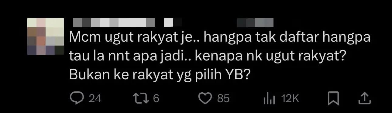 "Register Or Miss The Govt Aid" - Rafizi Ramli's New Video On PADU Faces Netizen Backlash comment 1