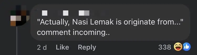 The CIA Just Called Nasi Lemak 'Fat Rice' & M'sians Can't Stop Talking About It comment 4