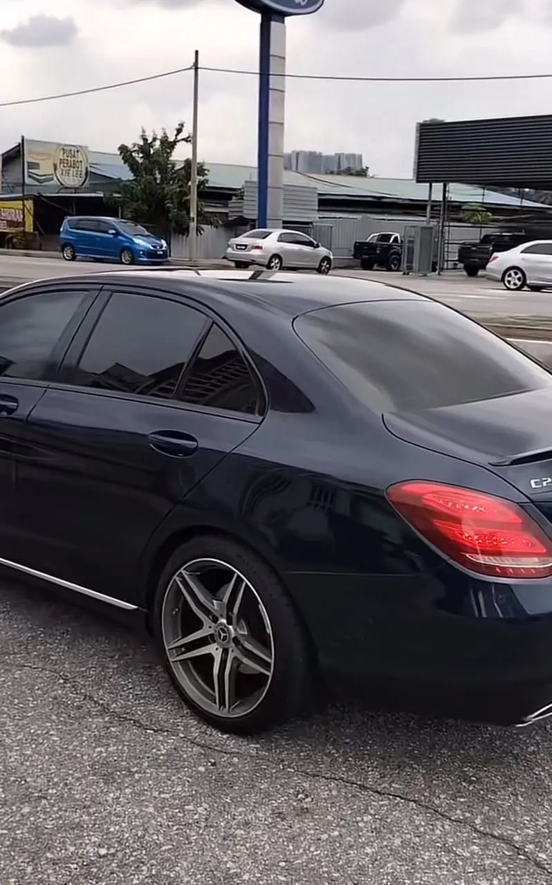 Mercedes car of a grab driver