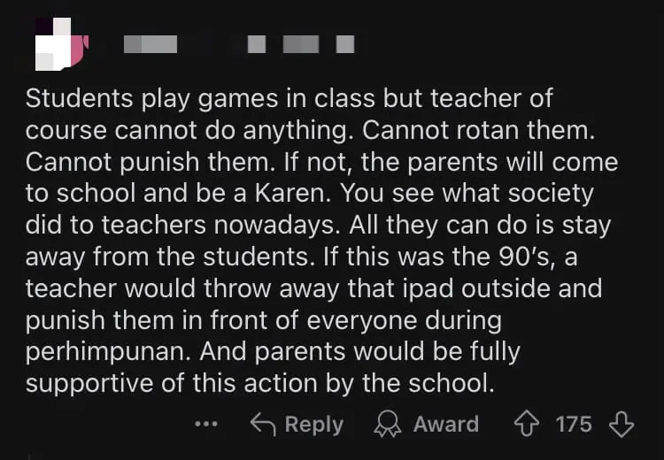 Fed Up M'sian Teacher Writes 'I Hate Talking To You Guys' After Students Were Caught Playing Games In Class comment 2