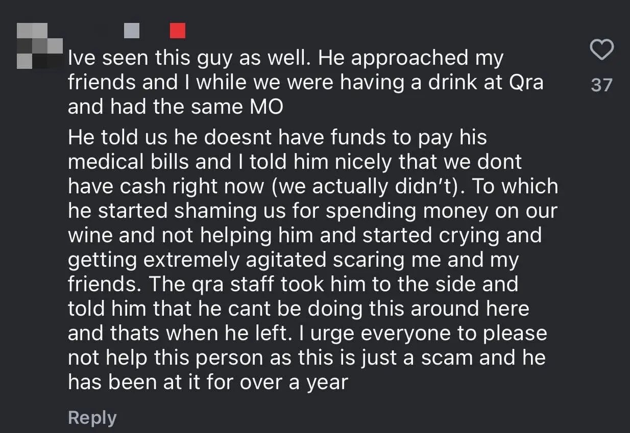 Netizens Step Forward After M'sian Woman Exposes Man's Strange Behavior in Mont Kiara comment 2