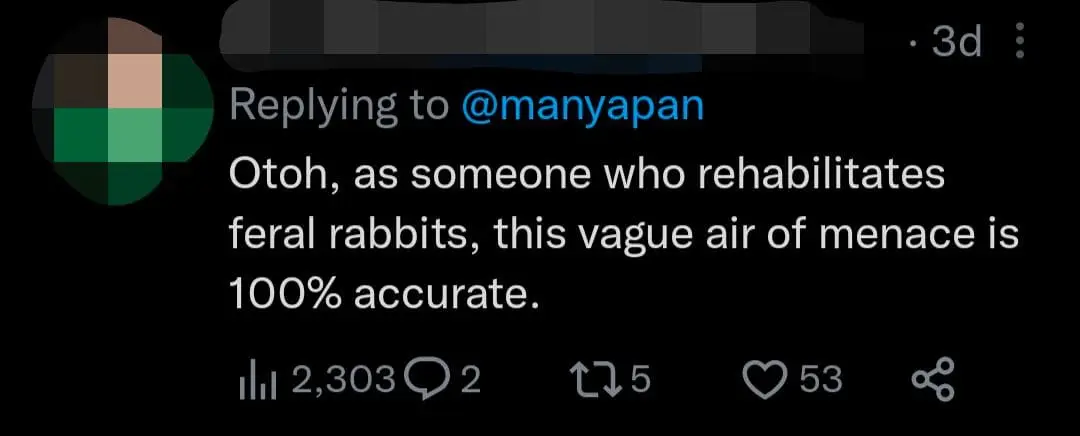 "Rabbit From Hell" — China's Blue Rabbit Zodiac Stamp Freaks Netizens Out With Creepy Design comment 3