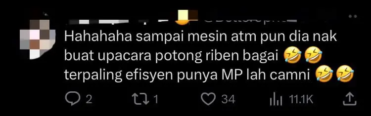 PAS MP Holds Ribbon-Cutting Ceremony For New ATM, Netizens Left Bewildered comment 2