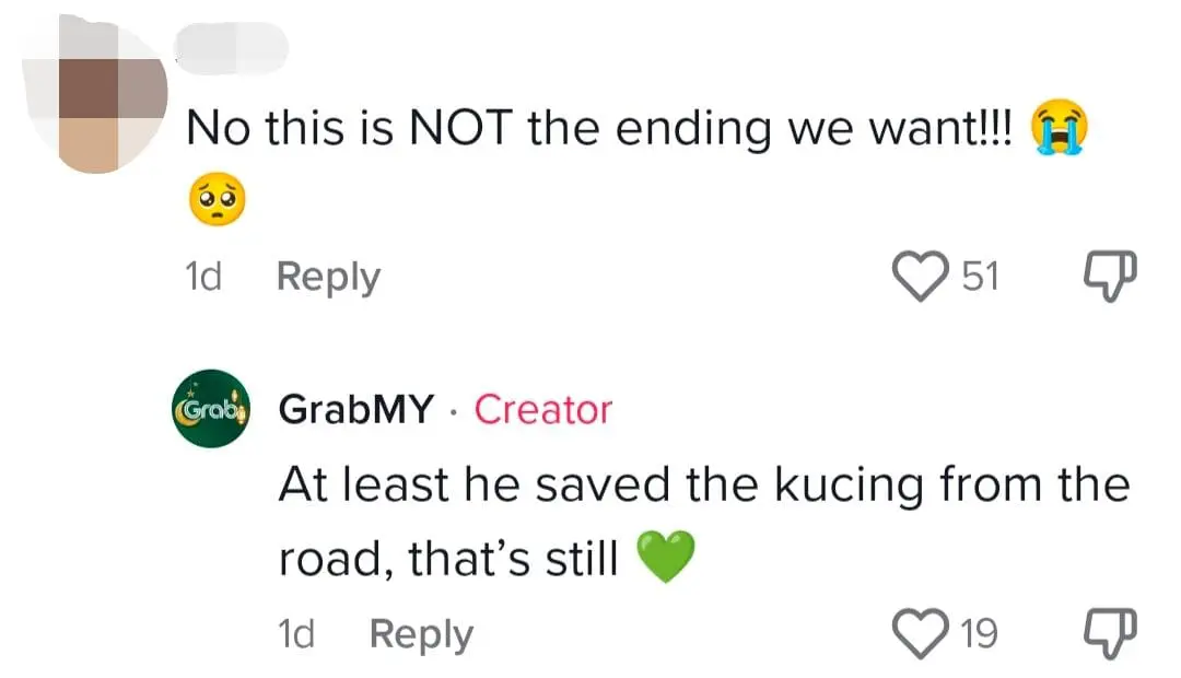 M'sian Grab Rider Who Saved Kitten From Busy Road Gets Rewarded For His Kindness comment 1