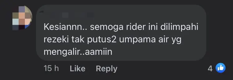 Rude Customer Tosses Cash At M'sian Delivery Rider To Avoid Getting His Hands Wet From The Rain comment 1