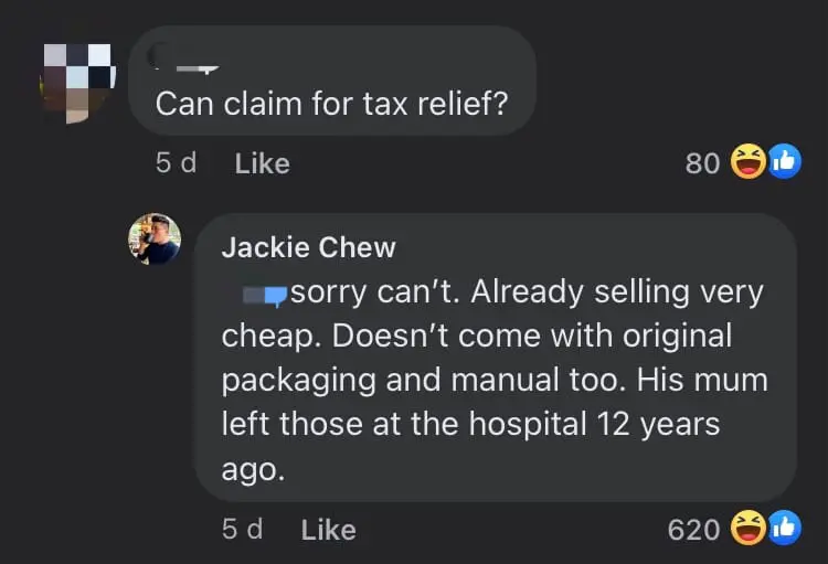 S'porean Man Jokingly Puts Son Up For Sale After He Dropped & Cracked His iPhone 15 comment 2