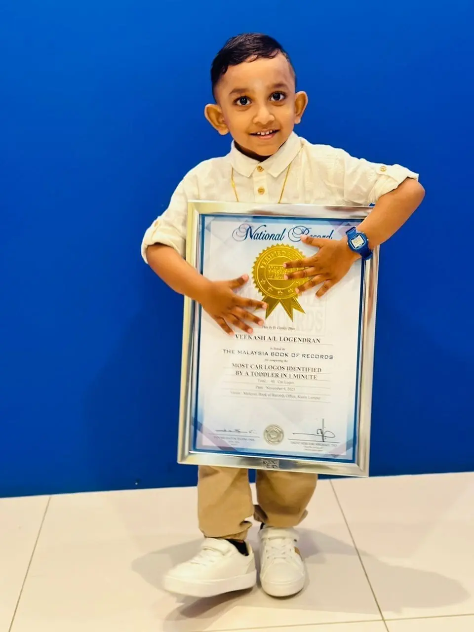 msian kid holding the national record