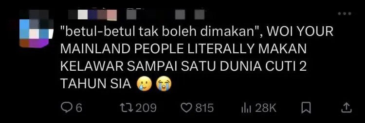 'Nearly Starved To Death!' — China Woman Says M'sian Food Is Inedible In Viral Clip comment 3