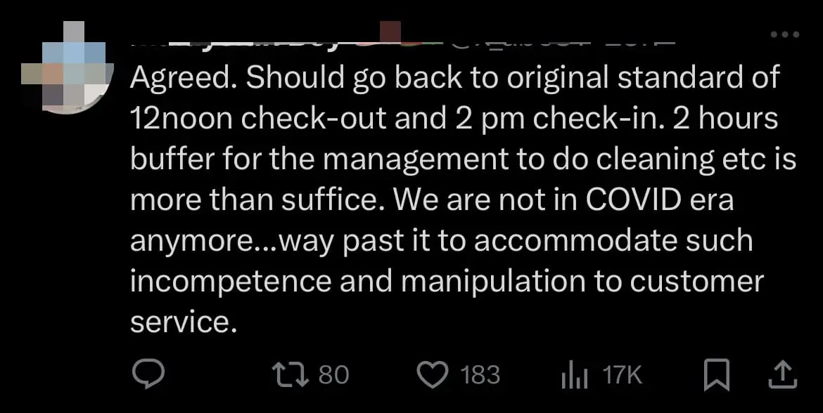 'It's Ridiculous!' - M'sian Slams Hotels For Imposing 4pm Check-In Policy comment 3