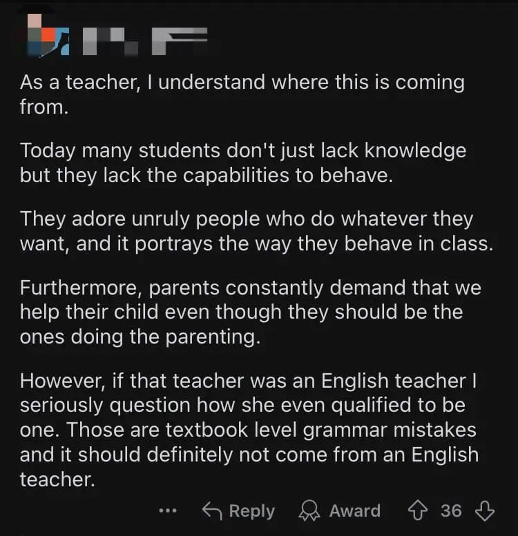 Fed Up M'sian Teacher Writes 'I Hate Talking To You Guys' After Students Were Caught Playing Games In Class comment 4