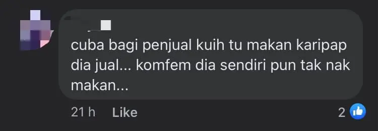 "Trashy Curry Puff!" — Kuantan Woman Slams Bazaar Stall For Selling Mouldy Curry Puffs comment 4