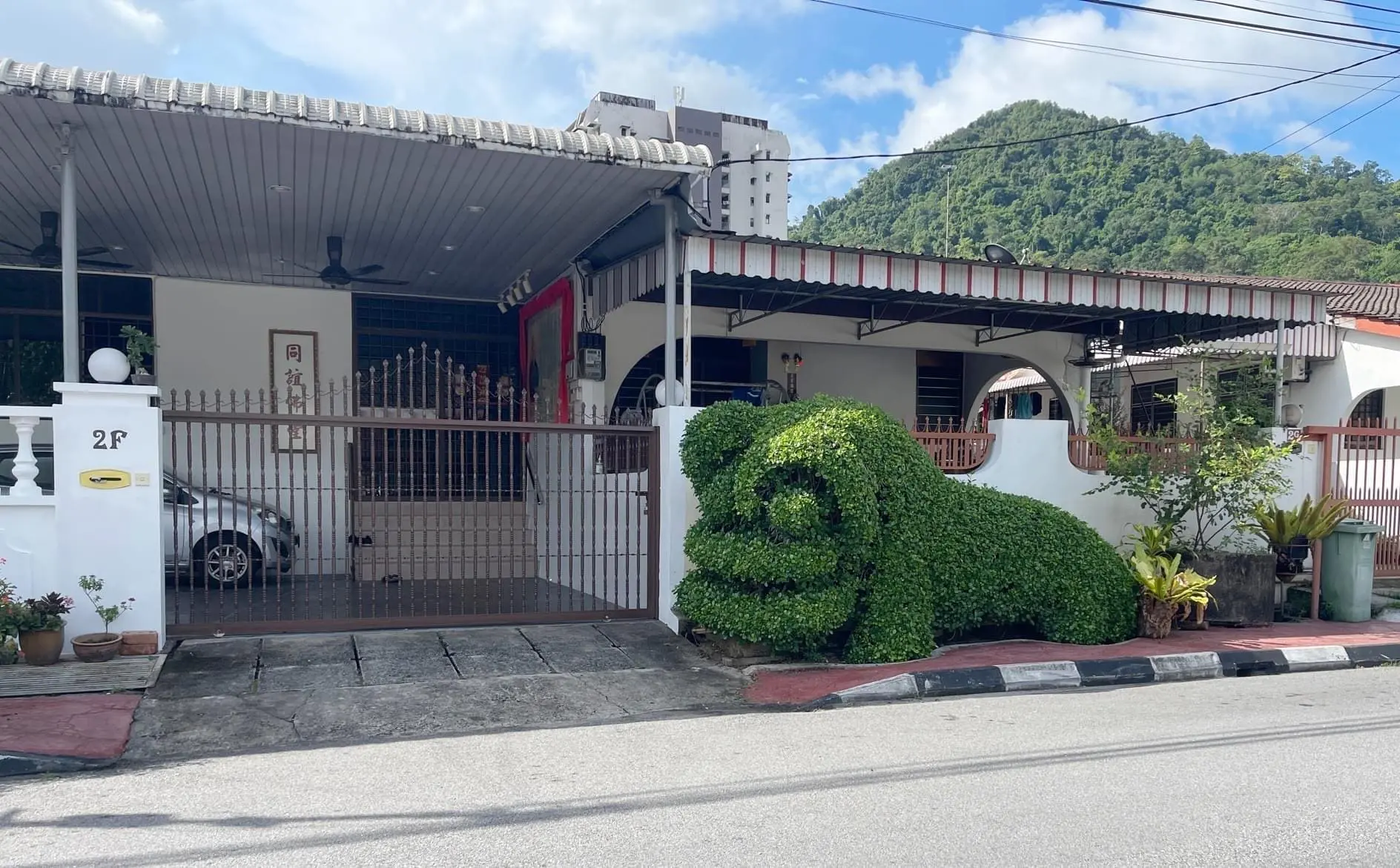 Penang Man Turns Money Tree Into 'Dancing Lion' Sculpture At Residential Area, Wows M'sians
