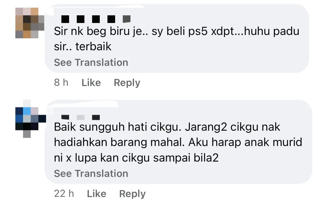 M'sian Teacher Surprises Student Who Scored Straight As In SPM With A PS5 comment 2