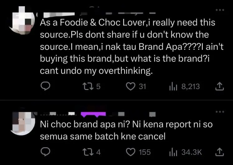 M'sian Netizens Shocked By Photos Showing Human Finger Found Inside Chocolate comment 3