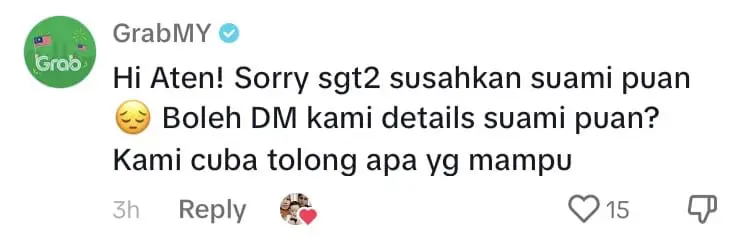 M'sian Grab Driver Eats Cake Which Was Damaged During Delivery, Garners Sympathy From Netizens comment 3