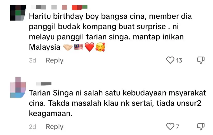 M'sian Boss Wows With Surprise Lion Dance For Employee's Birthday, Showcasing Malaysia's Unity