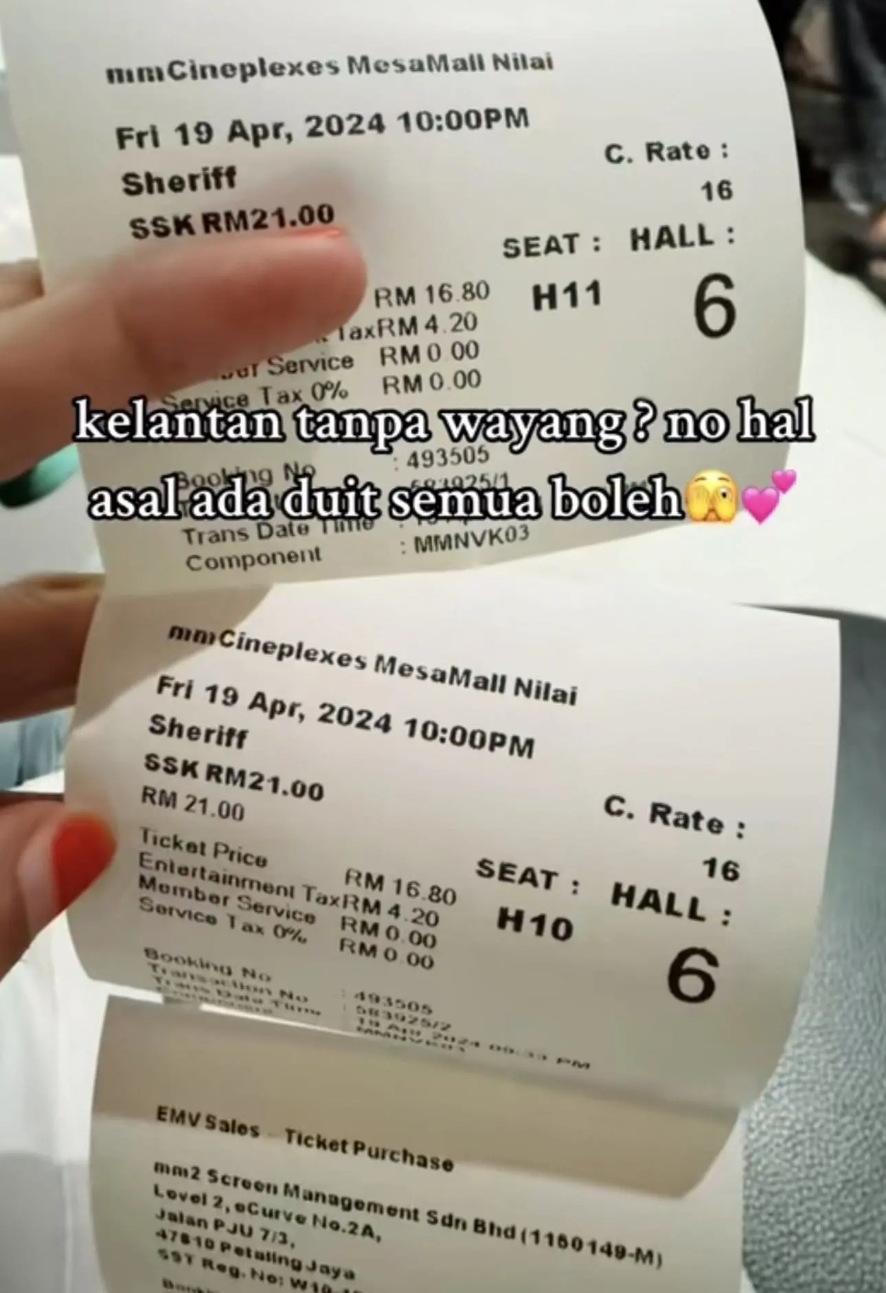 M'sian woman buys tickets to watch 'Sheriff'