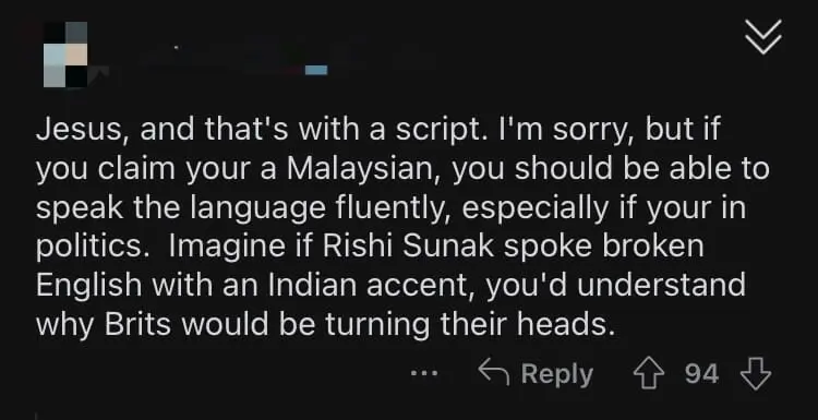 "Read Like A Banana" — Perak Deputy Speaker Struggles To Read Malay Script, Gets Slammed By Netizens comment 2