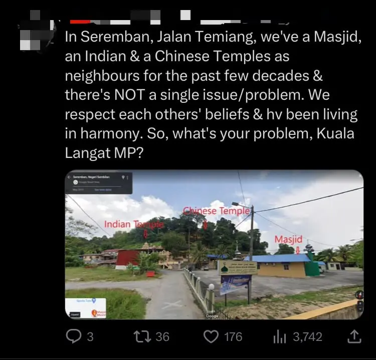 Building Non-Muslim Houses Of Worship Near Mosques May Cause Disharmony, Claims PN MP comment 3