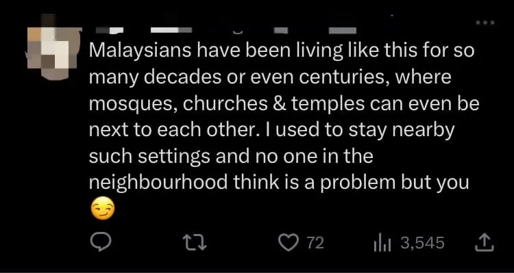 Building Non-Muslim Houses Of Worship Near Mosques May Cause Disharmony, Claims PN MP comment 1