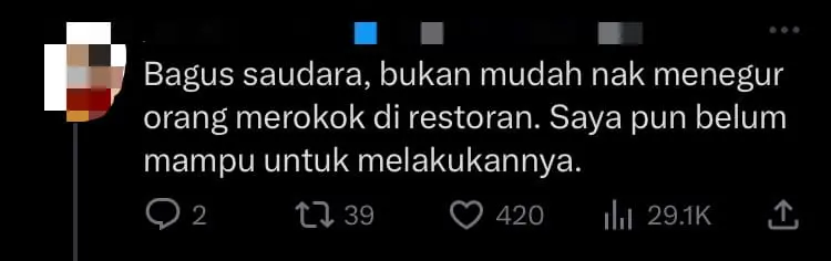 M'sian Man Gets Aggressive After Being Told Not To Smoke At Mamak Restaurant comment 2