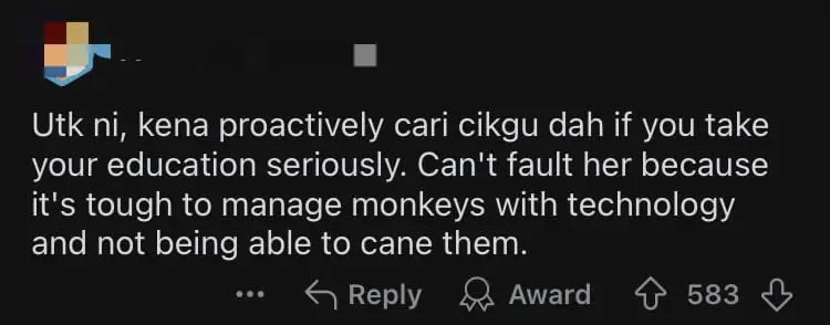 Fed Up M'sian Teacher Writes 'I Hate Talking To You Guys' After Students Were Caught Playing Games In Class comment 1