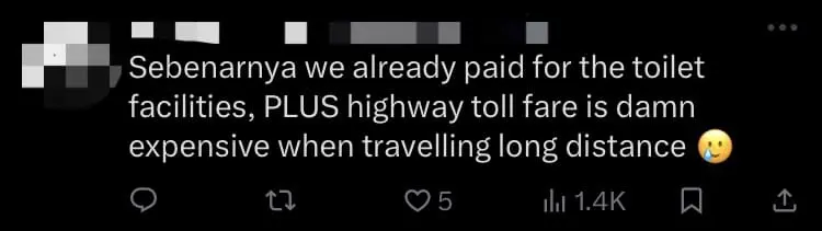 'Like A Mall' — Indonesian Man Praises M'sian R&R Toilet For How Clean It Is comment 1