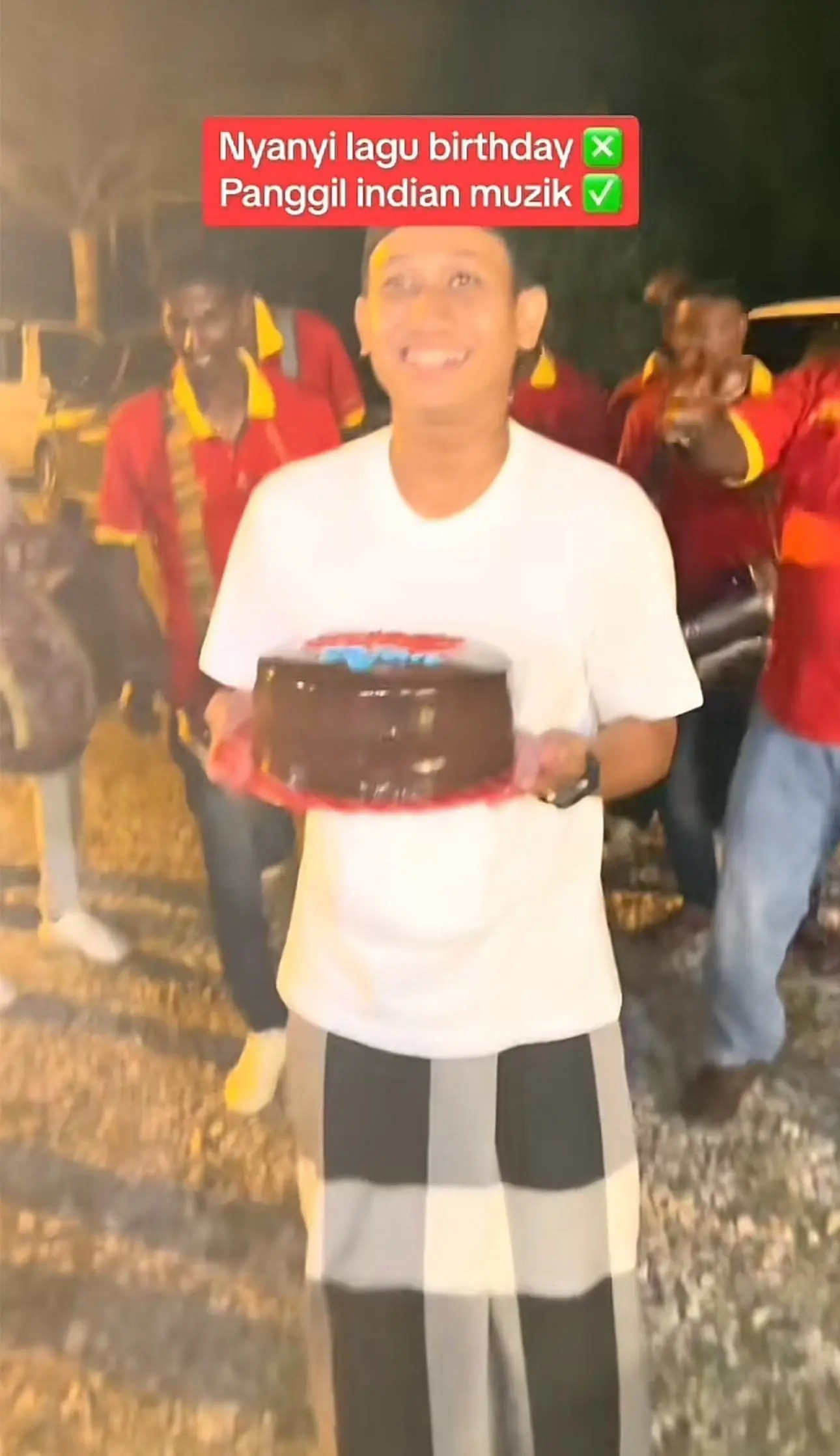 Man celebrating with urumi group