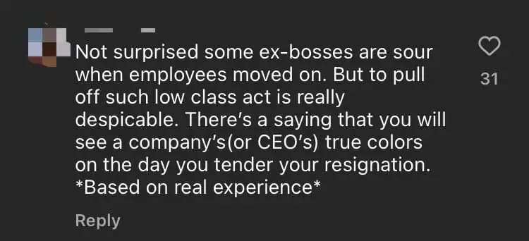 M'sian Claims Friend Couldn't Get A Job After Her Ex-Boss Told Interviewers Not To Let Her Pass comment 1