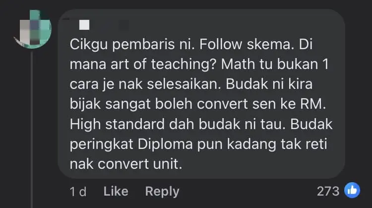 M'sian Student Fails To Score Full Marks As He Wrote RM2 Instead Of 200 Sen comment 1