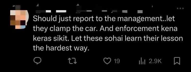'Don't Kacau Us!' — M'sian Man Gets Told Off When Confronting Driver Who Misused OKU Parking Lot comment 2