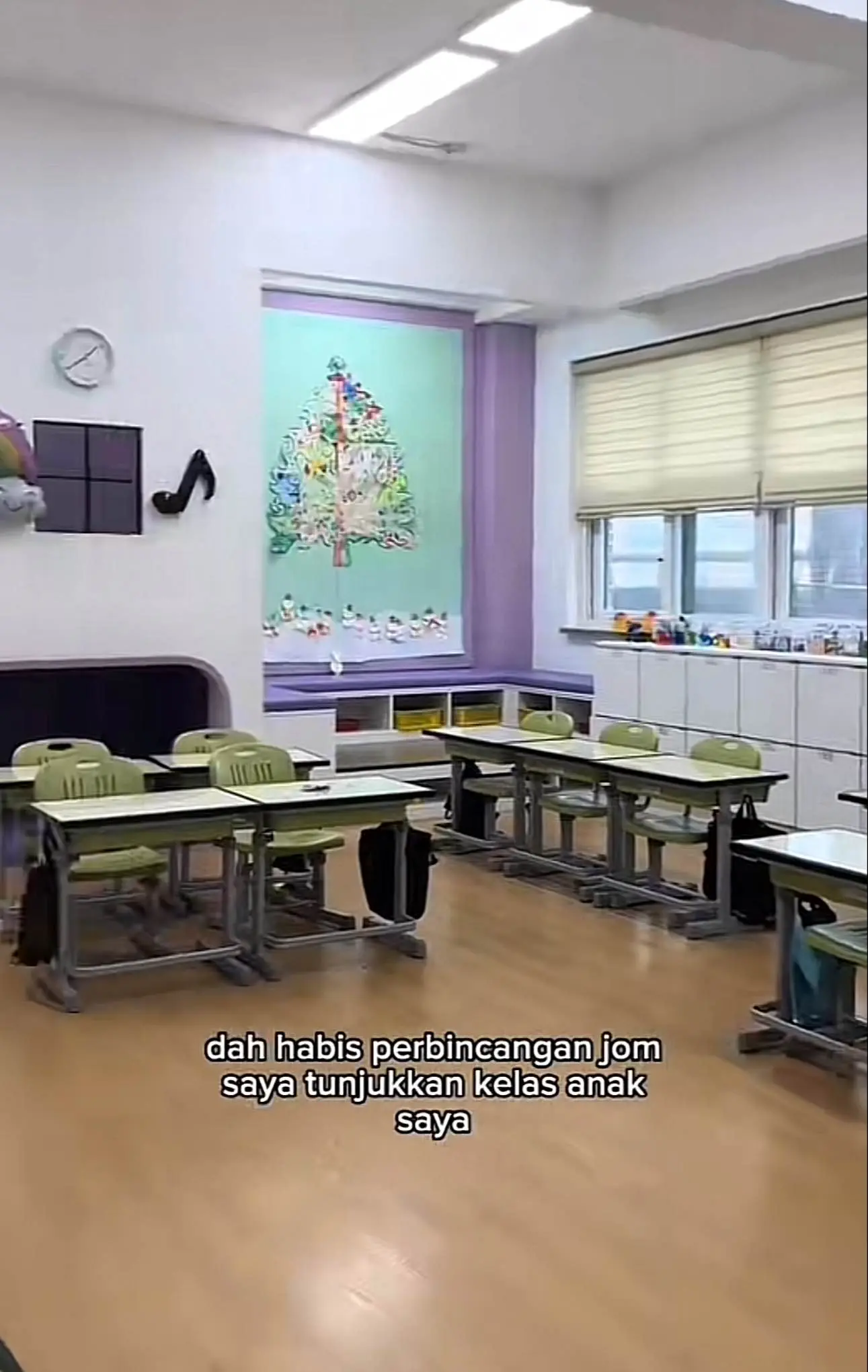 A classroom in Seoul, South Korea
