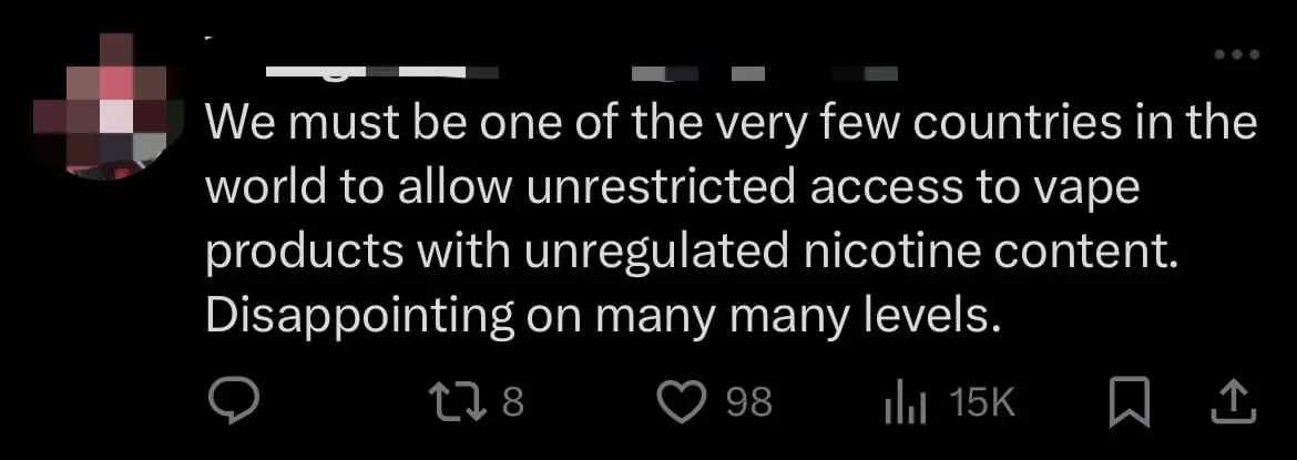 'Repulsive!' — M'sians Outraged By Vape Machine Being Put On Display At KL Mall comment 1