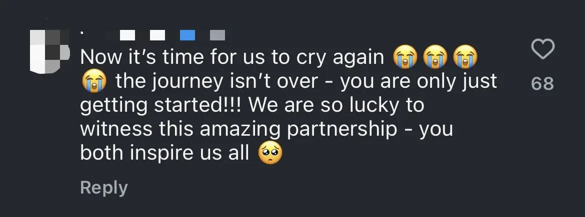 After Thinaah's Touching Post, Pearly Dedicates One For Her Sparring Partner comment 1