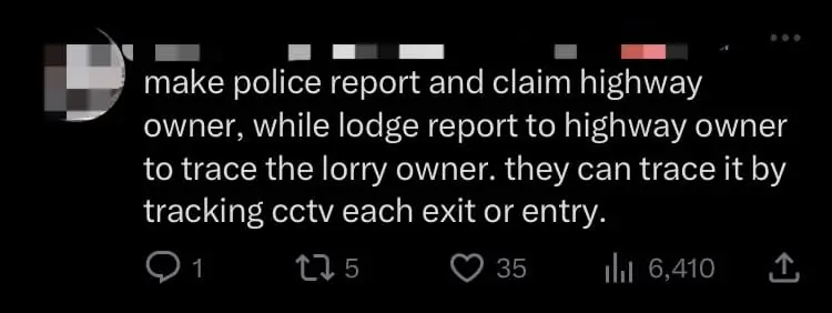 M'sian Woman Left Shaken After Metal Pole Pierces Right Through Her Car Windshield comment 3