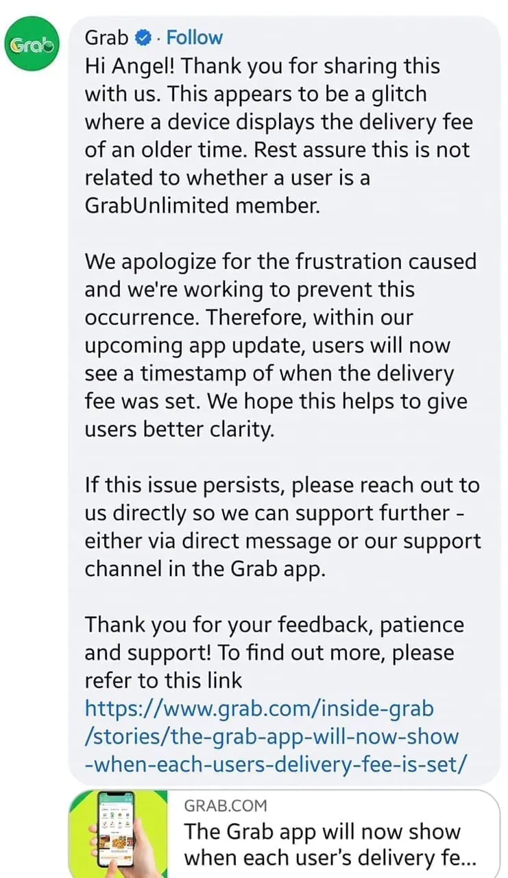 M'sian Woman Claims Grab Charges More Under Subscription Plan, Company Says It Was A Glitch
