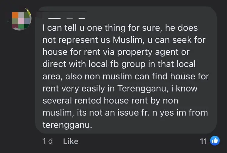 M’sian Woman Looking For Rental Room Gets Message From Man Asking For Sex comment 1