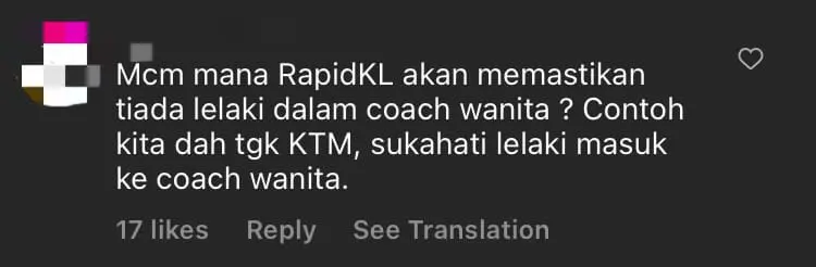 RapidKL Introduces Women-Only MRT Coach But M'sians Aren't Impressed