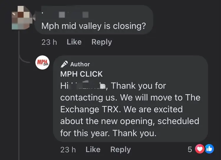 MPH reveals Mid Valley outlet moving to The Exchange TRX