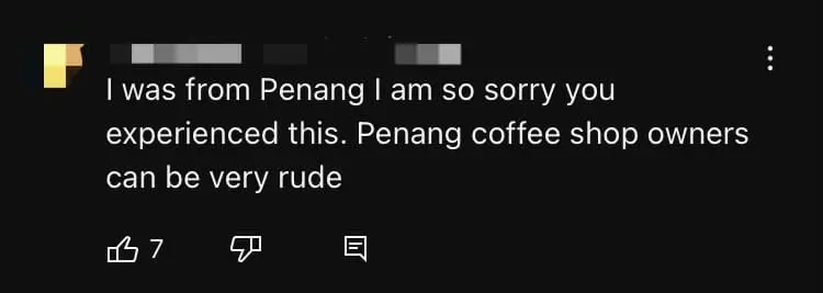 Tourist Slams Penang Waiter Who Told Him To Sit Outside For Not Ordering Drinks comment 1