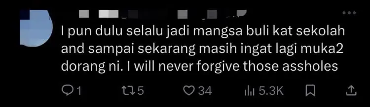 'I Can Hurt You Anytime' — M'sian Man Demands Apology From Schoolmate Who Bullied Him 30 Years Ago comment 3