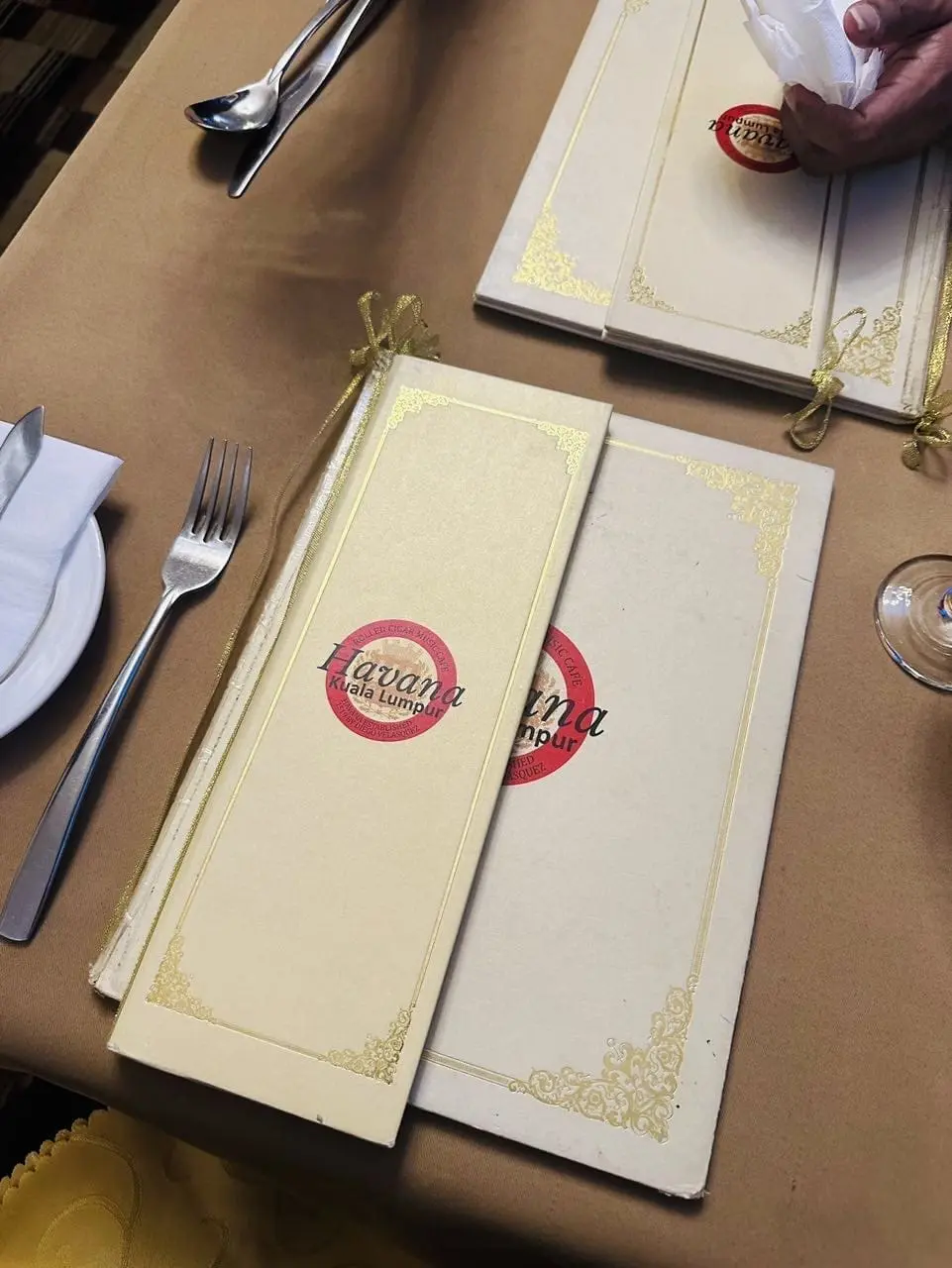 Havana Dining KL menu