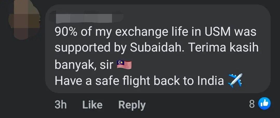 Local Anneh Retires From USM Penang Mamak, Students And Customers Wish Him Well