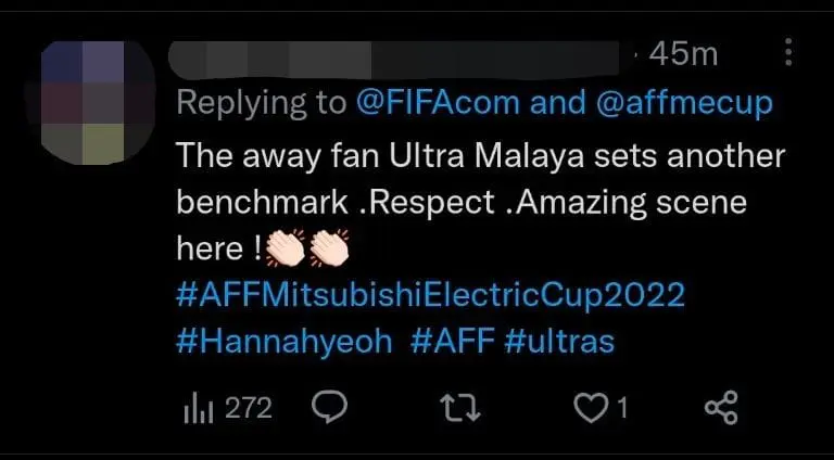 M'sian Football Fans Sing In Support Of Thai Players Despite Losing 0-3 At AFF Cup Semi-Finals comment 2