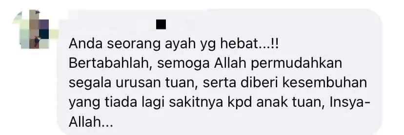 Devoted M'sian Father Camps Outside Ipoh Hospital To Stay Close To Son Diagnosed With Brain Tumor comment 3