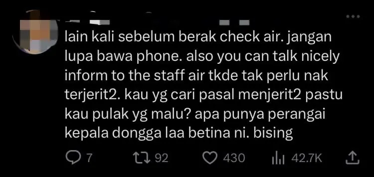 M'sian Woman Goes Berserk Over Being Forced To Buy Mineral Water To Clean Herself After Pooping comment 2