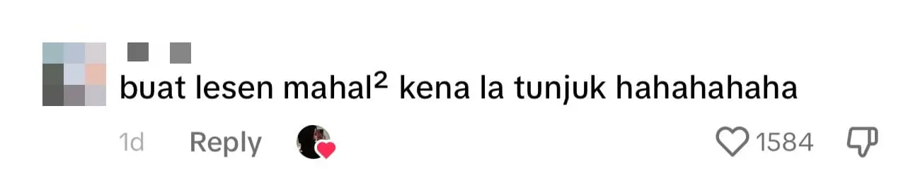 M'sian Girl Gets Excited Over Showing Driver's License For The First Time To Abang Polis comment 1