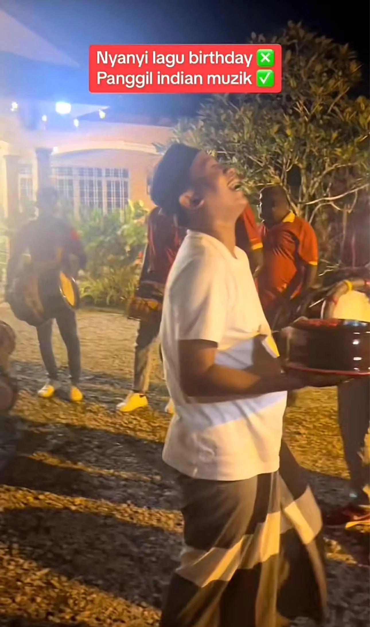 Man seen celebrating happily with Urumi group