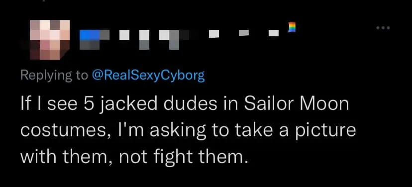 This Drunk Guy Attempts To Fight A Group Of Masculine Men Dressed In Sailor Moons Costumes In Hong Kong